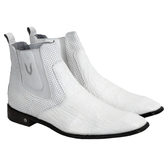 Vestigium Shark Chelsea Boots White - White