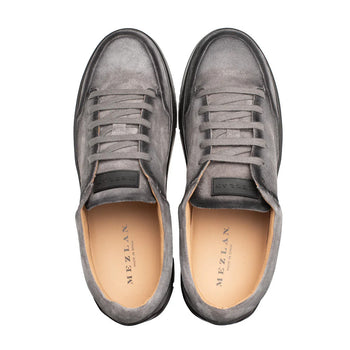 Mezlan Villani Suede Street Sneaker Grey (21336)