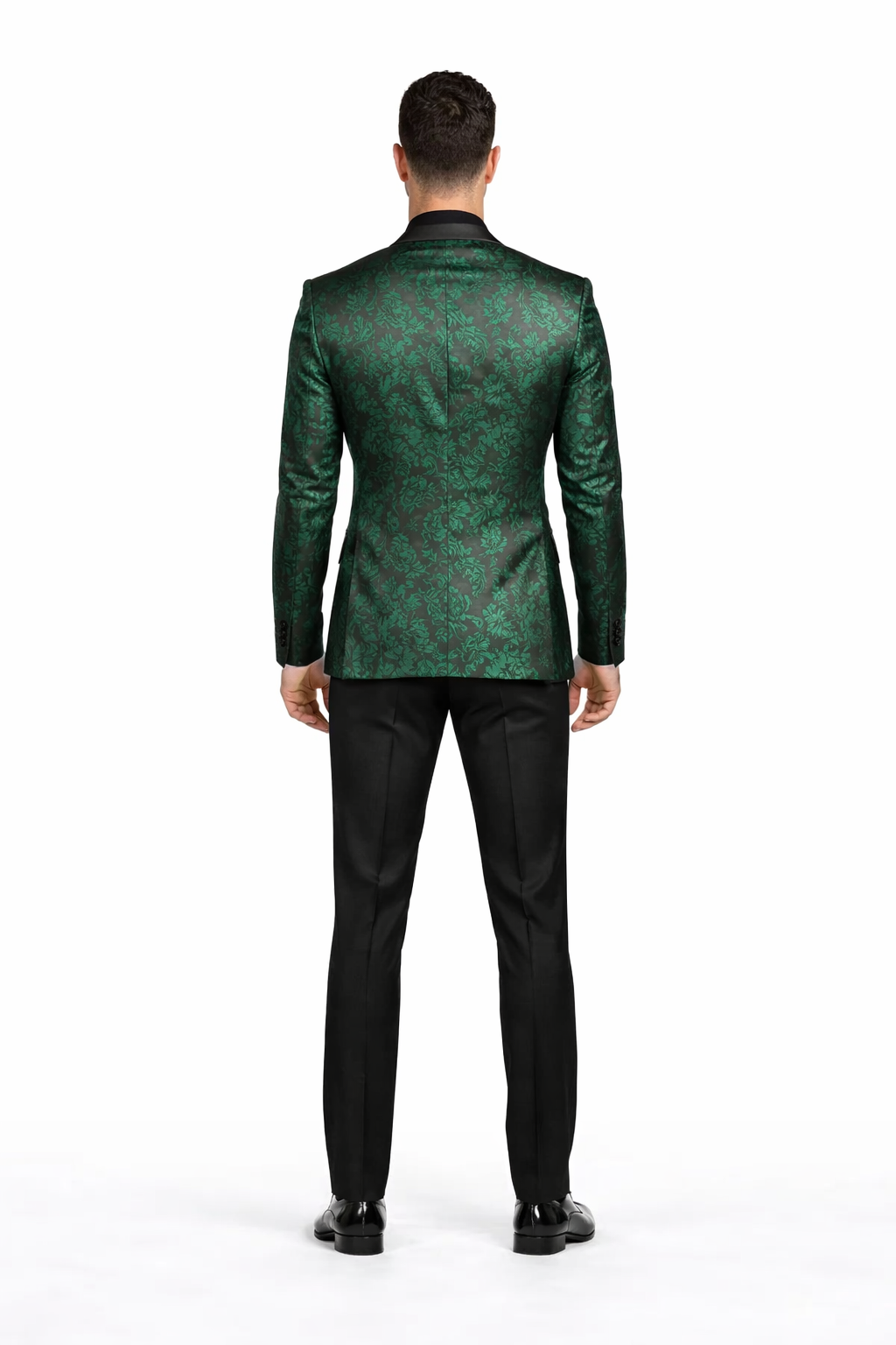 "Posh Paisley Velvet" Emerald Tuxedo Jacket (Separates)