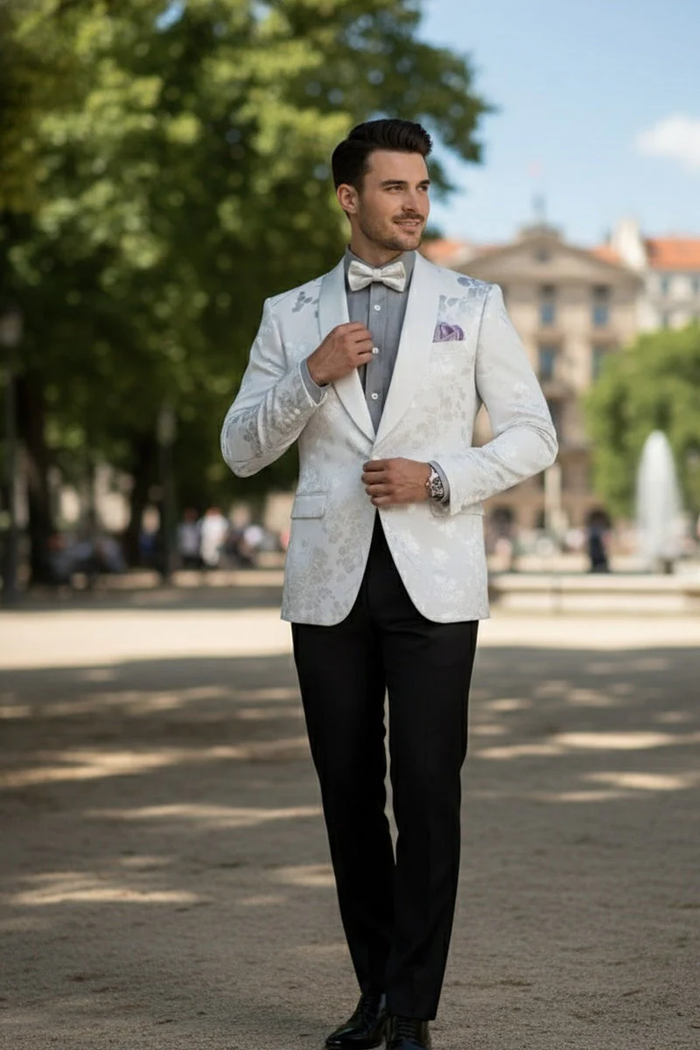 Fusion White Tuxedo Jacket