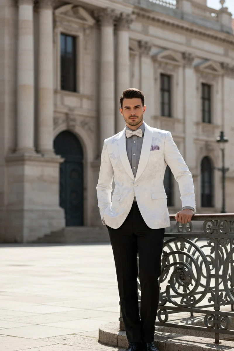 Fusion White Tuxedo Jacket