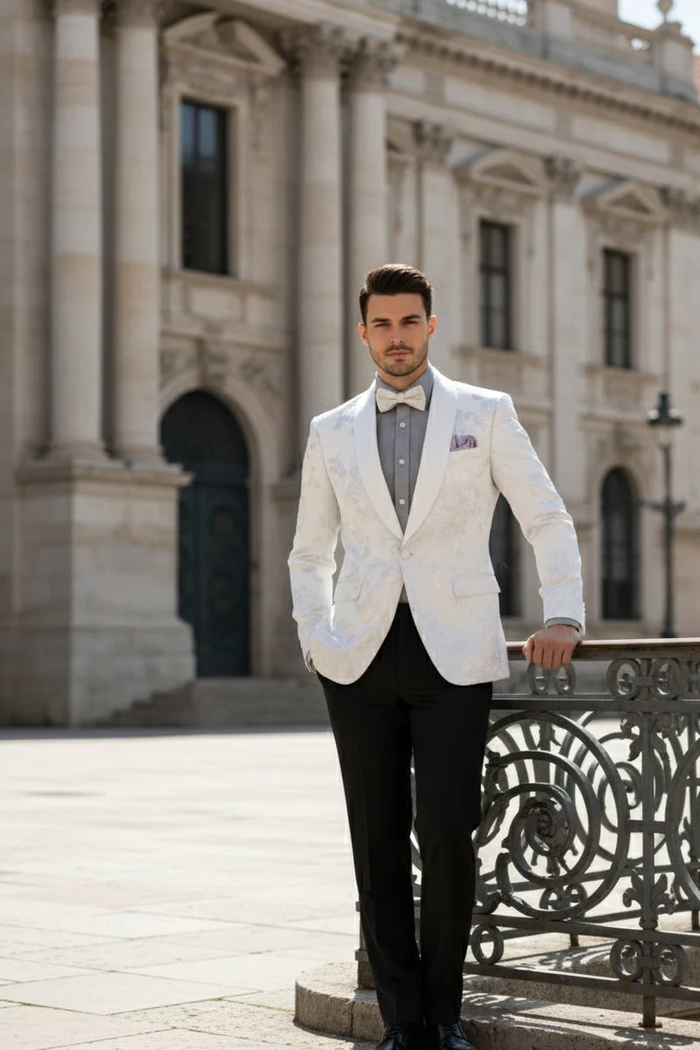 Fusion White Tuxedo Jacket