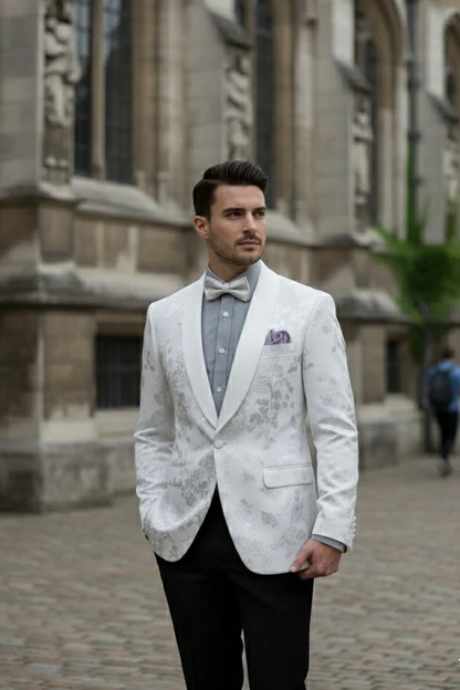 Fusion White Tuxedo Jacket