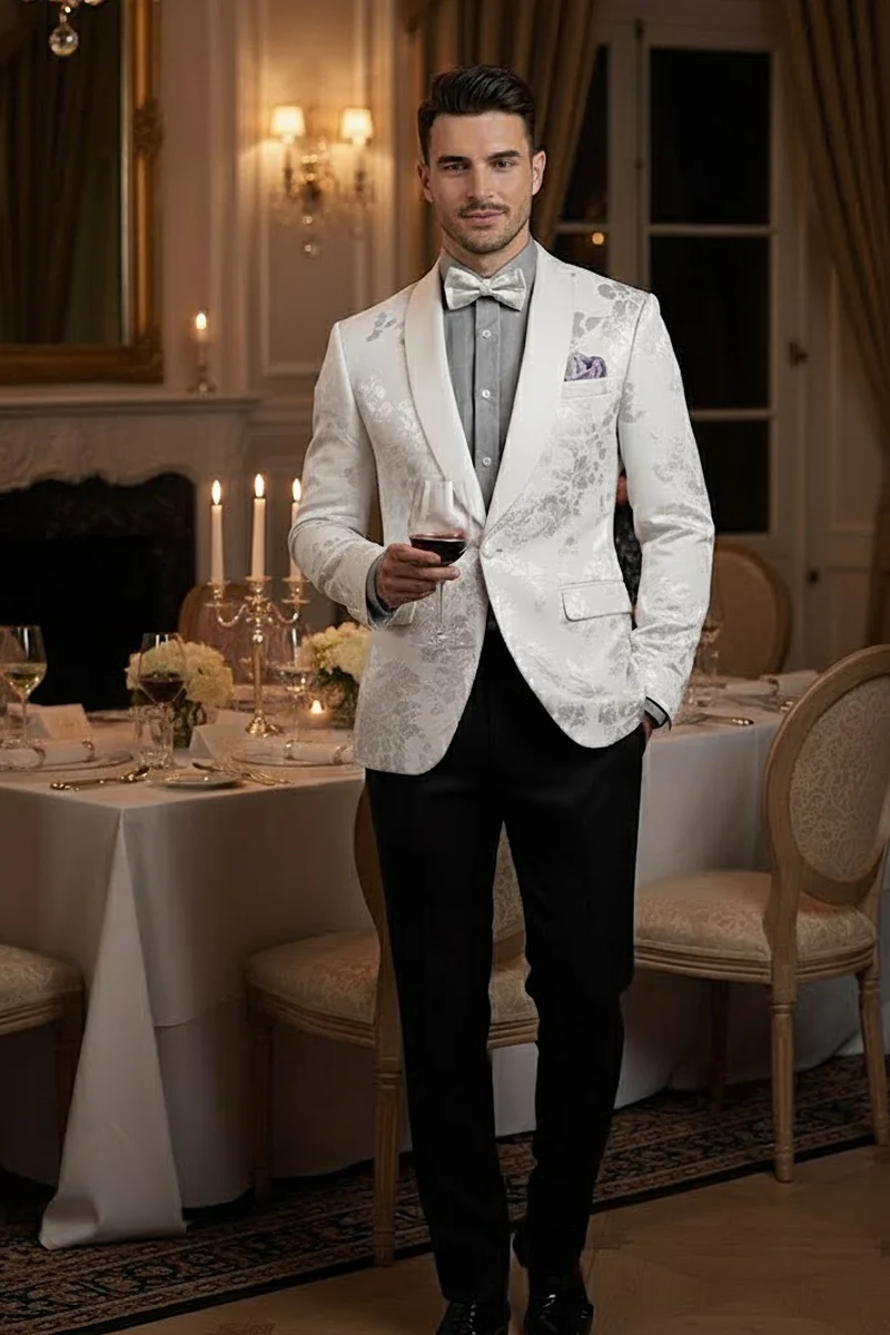Fusion White Tuxedo Jacket
