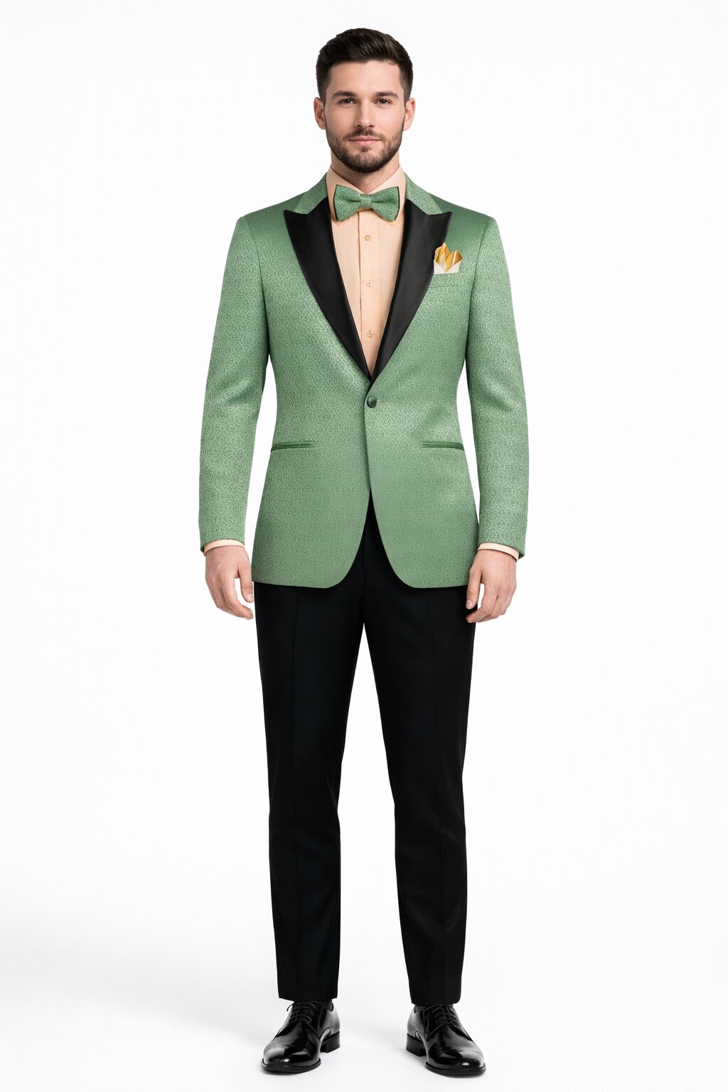 Premium Basil Green Church Suit for Men – Sharp Formal Ensemble Modern Fit