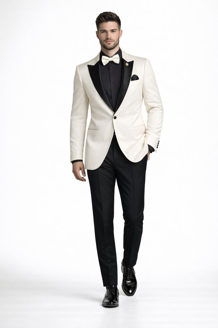 Ivory Formal Suit for Men – Stylish Church and Celebration Outfit Modern Fit