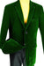 Vinci Men's 2-Btn Reg. Fit Velvet Blazer in Emerald Hunter Green