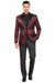 Posh Paisley Velvet Red Tuxedo Jacket