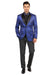 Posh Paisley Velvet Royal Blue Tuxedo Jacket