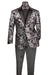 Posh Paisley Velvet Silver Tuxedo Jacket