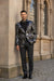 Posh Paisley Velvet Silver Tuxedo Jacket