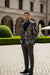 Posh Paisley Velvet Silver Tuxedo Jacket