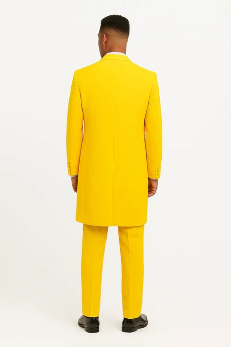 Yellow Zoot Suit - Mens Fashion Golish Yellow 1920s Vintage Look