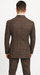 Vintage Suit - Rossiman Suit - Brown and Blue Mix Windowpane Suit - Glen Plaid Suit