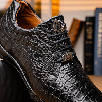 Marco_Di_Milano Vulcan Black Leather Shoe