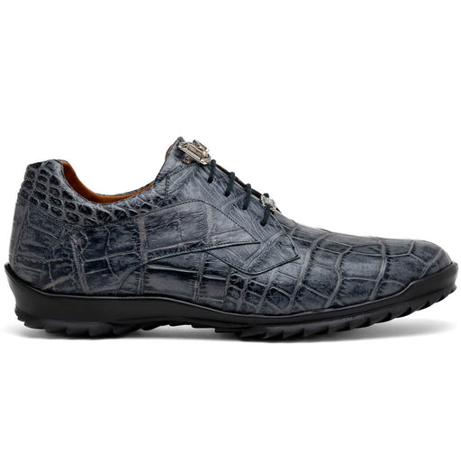 Marco Di Milano Vulcan Rustic Grey Alligator Sneakers