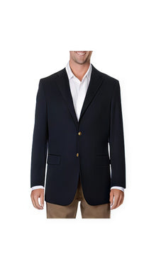 Men's Big & Tall Long Gabardine Blazer Navy Cheap Priced Sport coats - Large Sport Jacket