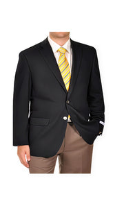 Satin 2-Button Mabin Blazer Navy