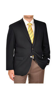 Satin 2-Button Mabin Blazer Navy