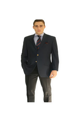 Men'S 2 Button Navy Sport Jacket Cheap Priced Unique Fashion Designer Men'S Dress Men'S Wholesale Blazer Sale