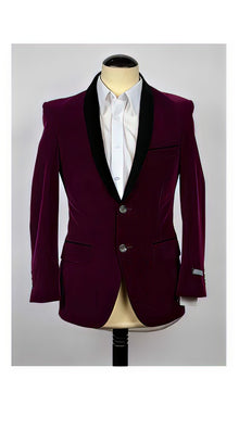 Men'S Purple Designer Fashion Dress Casual Blazer