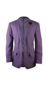 Alberto Nardoni Brand Purple Two Button Linen Fashionable Blazer for men