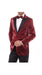 Men's Red 2 Button Slim Fit Solid Sharkskin Cheap Priced Blazer Jacket For Men Sportcoat