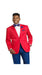 Men's Red 2 Button 2 Piece Men's Wholesale BlazerJacket For Men