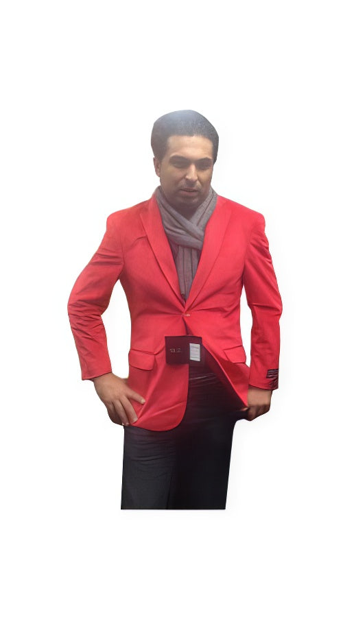 Men'S 2 Button Notch Collar Cheap Priced Designer Fashion Dress For Men On Sale Fully Lined Velvet ~ Velour Cheap Priced Men'S Blazer Jacket For Men Red