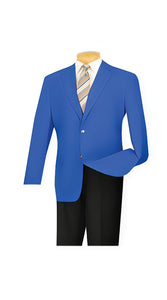 Men'S Two Button Royal Blue Men'S Wholesale Blazer Sport Coat Jacket With Gold Buttons Royal Blue