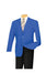Men'S Two Button Royal Blue Men'S Wholesale Blazer Sport Coat Jacket With Gold Buttons Royal Blue