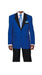 Men's Pacelli Jackson Three buttons  Classic Royal Blue Blazer Jacket