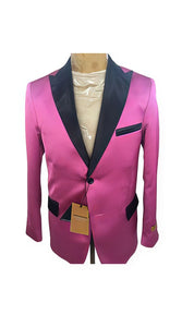 Men'S Pink ~ FuchsiaTwo Button Blazer