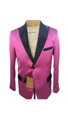 Men'S Pink ~ FuchsiaTwo Button Blazer