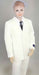 Boy's 2 Pieces Off White Three Buttons With Kids Sizes Suit Prefect for toddler Suit wedding attire outfits Pleated Pants