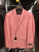 Men's 2 Button  Flap Front pockets Vested Salmon ~ Coral color Suit