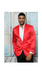 Mens Cowboy Blazer - Western Sport Coat in Color Red