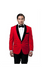 Men'S Tazio 1 Button Shawl Collar Velvet Slim Fit Red Cheap Priced Blazer Jacket For Men