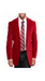 Cheap Big And Tall Blazers Clearance Velvet ~ Velour Cheap Priced Blazer Jacket For Men / Sport Coat Red