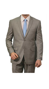 Men's Dark Gray Houndstooth Checkered Pattern Texture Blazer Windowpane Plaid Jacket Suit - Black And White Checkered Suit - 100% Percent Wool Fabric Suit - Worsted Wool Business Suit