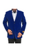 Alberto Nardoni Brand Royal Blue Velvet ~ Velour Men'S Blazer ~ Sport Coat Available Big Sizes