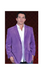 Men's 2 Button Sport Coat Side Vents Purple
