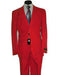 Discounted Sale Clearance Men's Two Buttons Red Classic Fashion suit Flat Front Pant