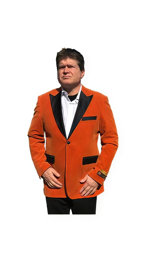Big And Tall Tuxedo Orange Velvet Tuxedo Jacket Sport Coat Jacket Available Big Sizes