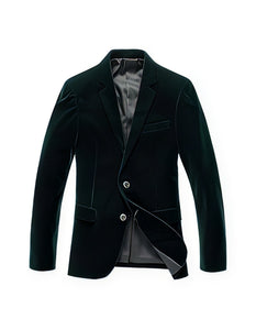 Alberto Nardoni Brand Men'S Olive Green Velvet Men'S Blazer Jacket