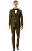 SKU#JA60649 Burgundy Suit - Herringbone Suit - Winter Vested Suit Tweed Suit Olive