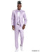 Mens Lavander Shiny Suit - Flashy Sateen Suit With Bowtie - Wedding Suit Slim Fit