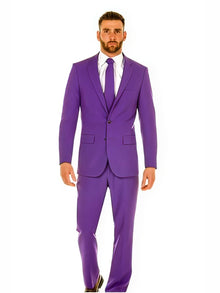 Men'S Light Purple ~ Dark Lavender 2 Button Jacket + Pants