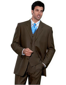 1 One Pleat Pants With 3 Btn Side Vent Jacket Super Light Weight Viscose~Rayon Fabric 3 ~ - Three Piece Suit
