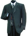 Wide Pinstripe In Charcoal Grey Vest Included Available In 2 Buttons 3 ~ Three Piece